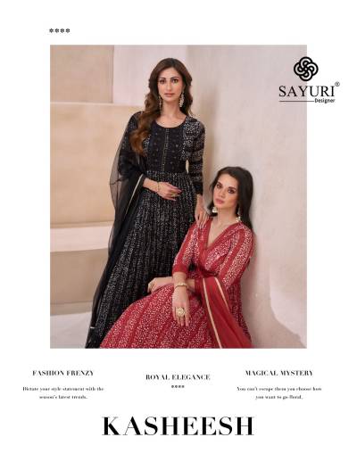 SAYURI KASHEESH 5555 TO 5557 DESIGNER GOWN WHOLESALER IN SURAT